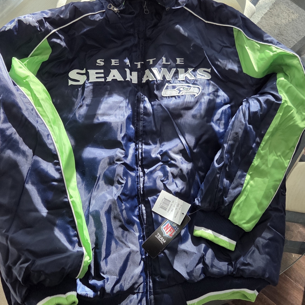 NFL Seahawks Navy and Green Jacket